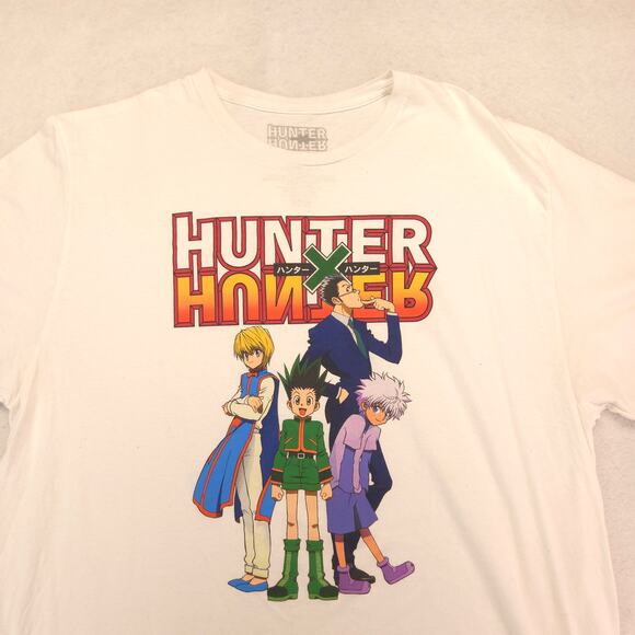 Hunter X Hunter Casual Pullover Graphic T-Shirt Adult Mens Size 2XL White - Picture 1 of 9